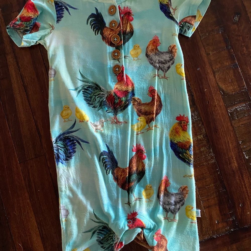 Posh Peanut Rhett Print Short Romper